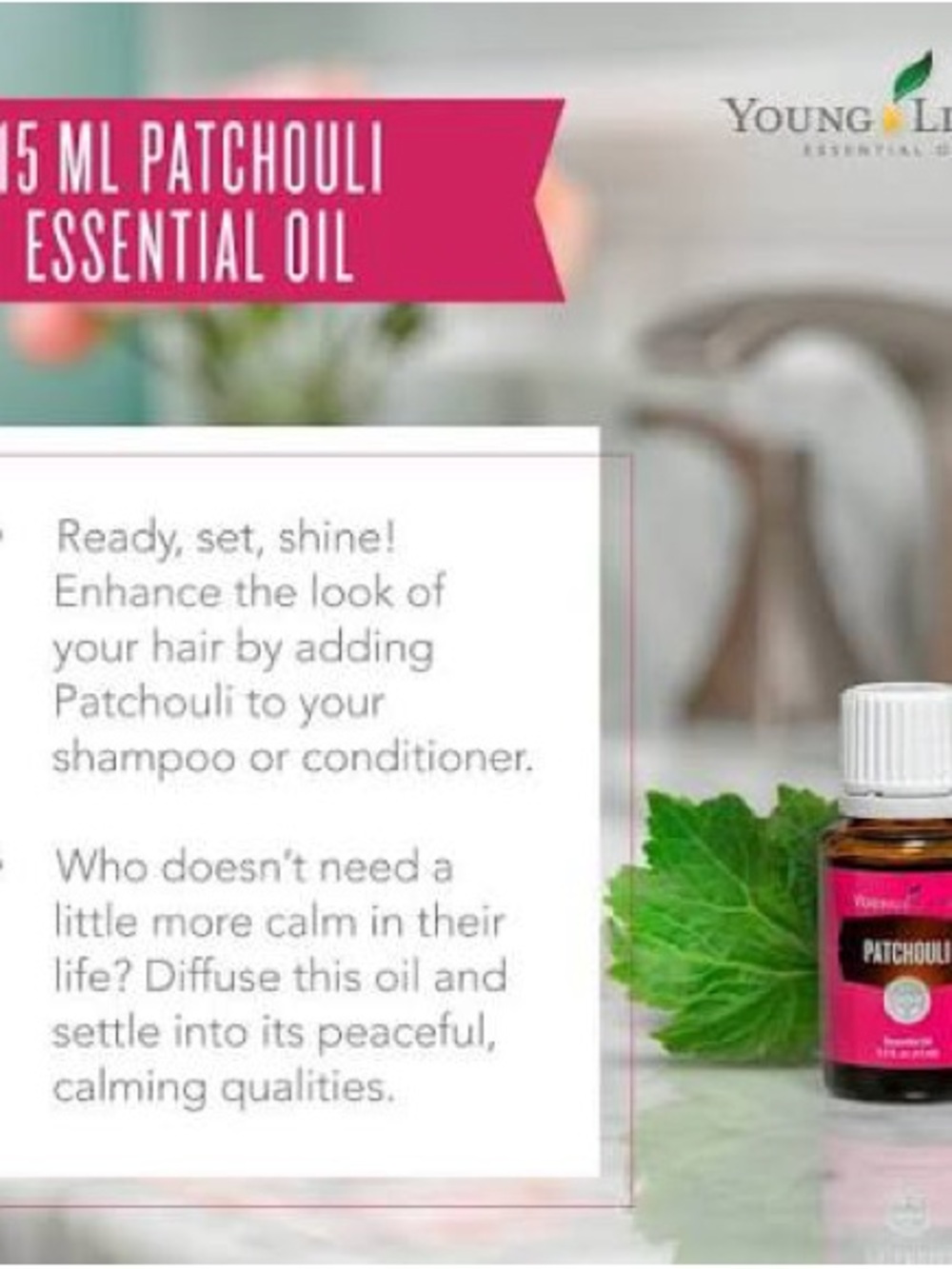 Young Living Patchouli 15ml essential oil. Brand new unopened bottle - Picture 6 of 6